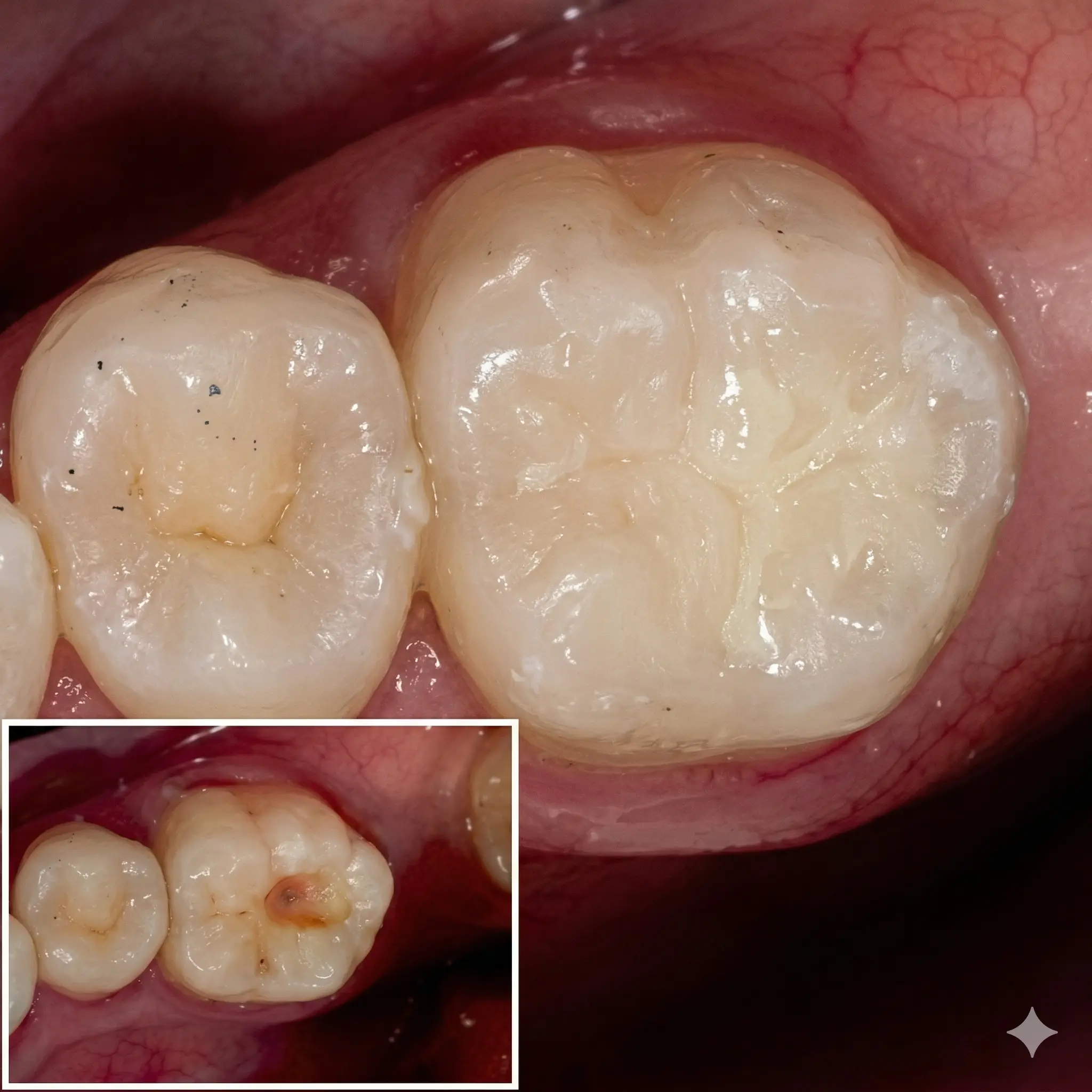 Restauración GC Gold Label Hybrid en molar posterior – resultado clínico
